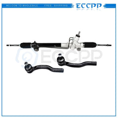 Complete Power Steering Rack and Pinion Assembly + Outer Tie Rod Ends For Sienna
