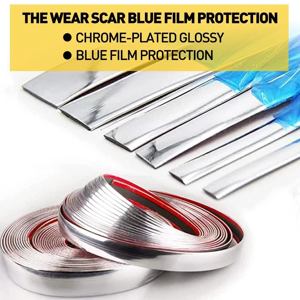 16ft Chrome 1inch Trim Molding Strip Car Door Window Bumper Side Trime Protector 6B93BC-57