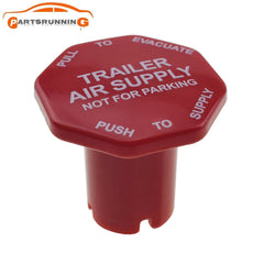 Parking Brake Red Air Supply Knob For Universal Semi Trucks 298817 298817N 6B93BC-57
