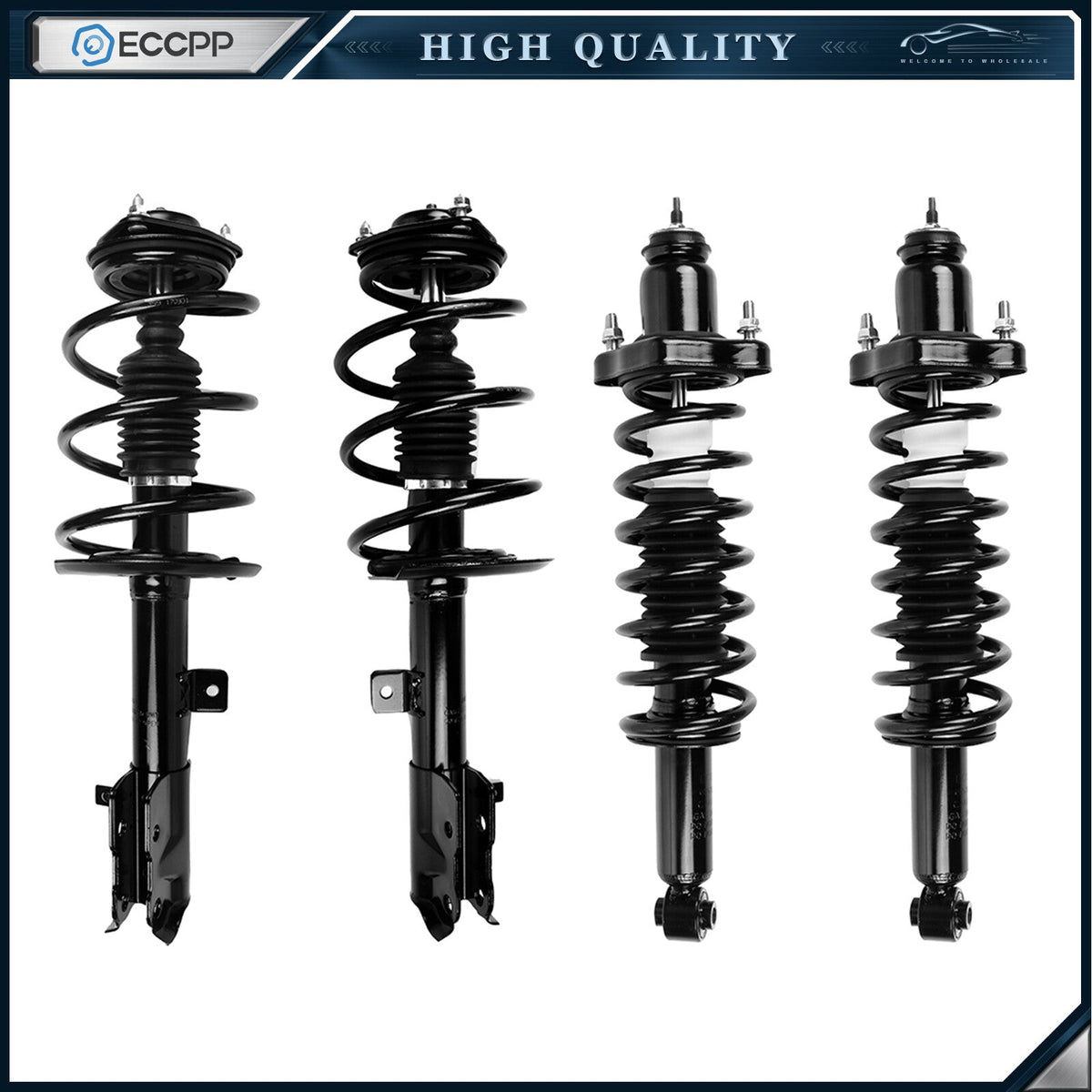 4pcs Quick Complete Struts Shocks Coil Spring Assembly For 2007-12 Dodge Caliber 6B93BC-57