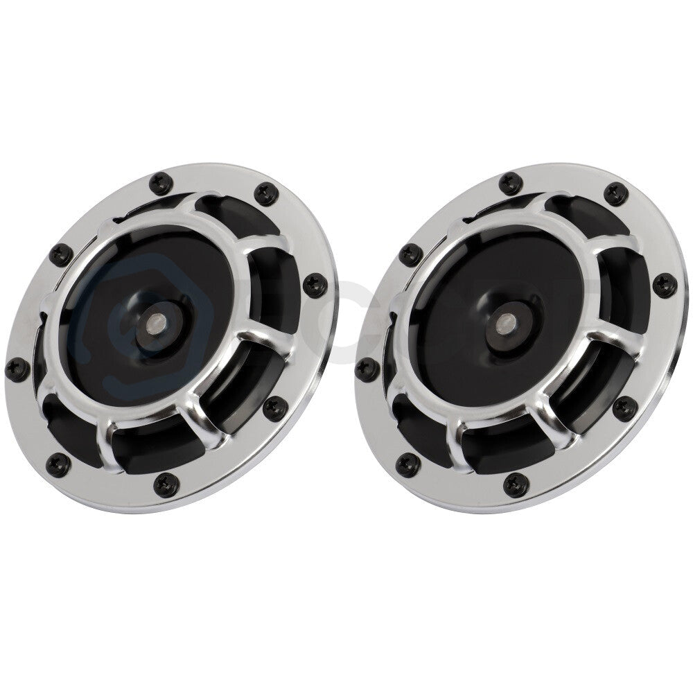 12V 125 mm White Grill-Mount Car Horns Universal For Car SUV Truck Yacht 6B93BC-57