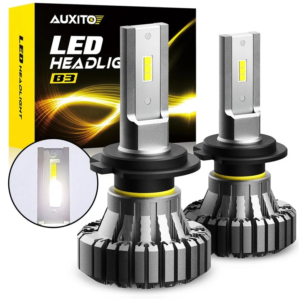 H7 LED Headlight Bulb Kit High or Low Beam 6500K Super White 20000LM Lights 2Pcs 6B93BC-57