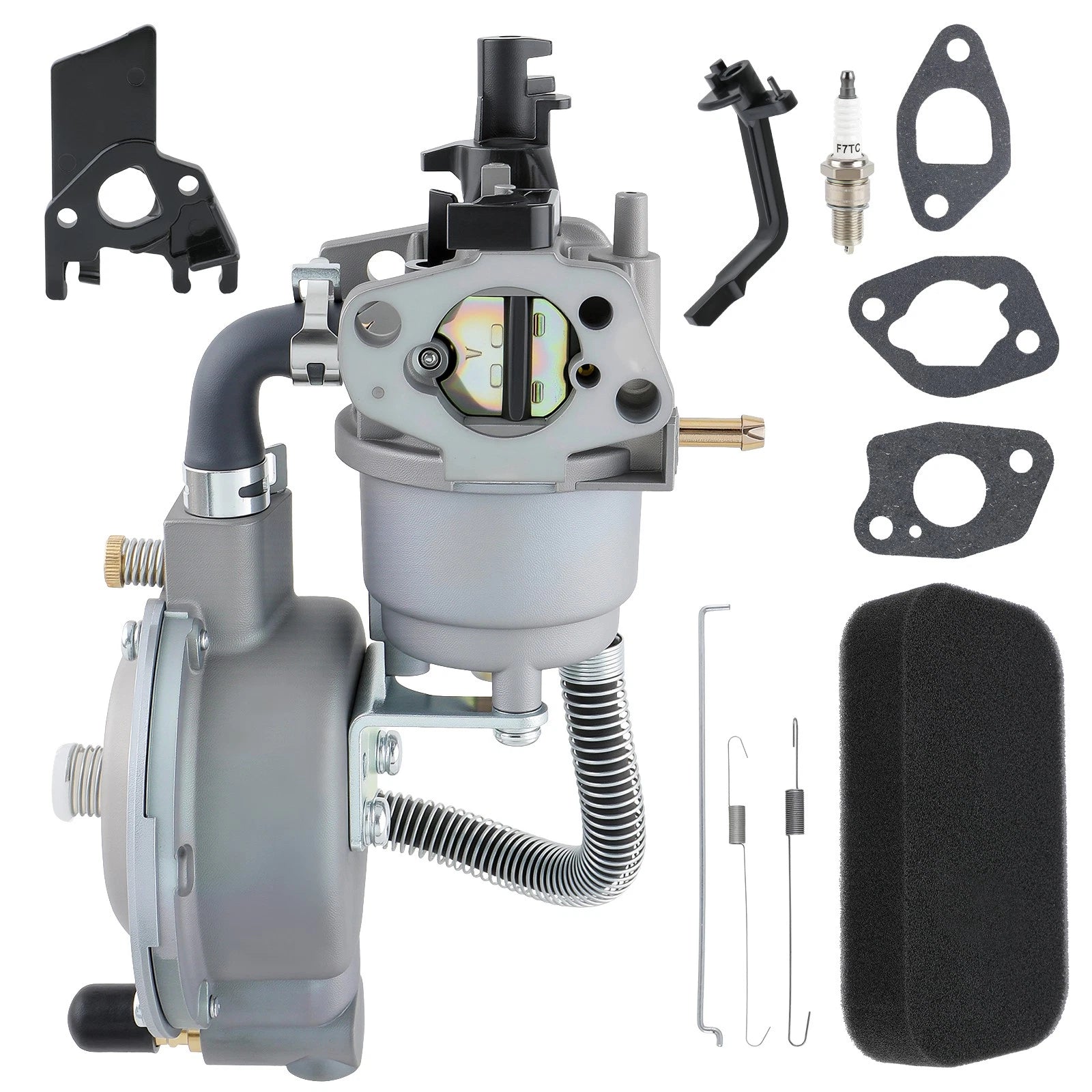 For Honda Dual Fuel 170F GX200 LPG Carburetor Conversion Kit Generator Propane 6B93BC-57
