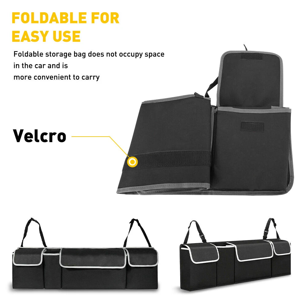 Car Trunk Organizer Oxford Interior Accessories Back Seat Storage Bag 4 Pocket A 6B93BC-57