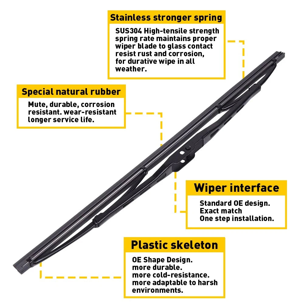 Rear Window Windshield Wiper Arm w/ Blade Set fits 2007-2015 Audi Q7 4L0955425 6B93BC-57