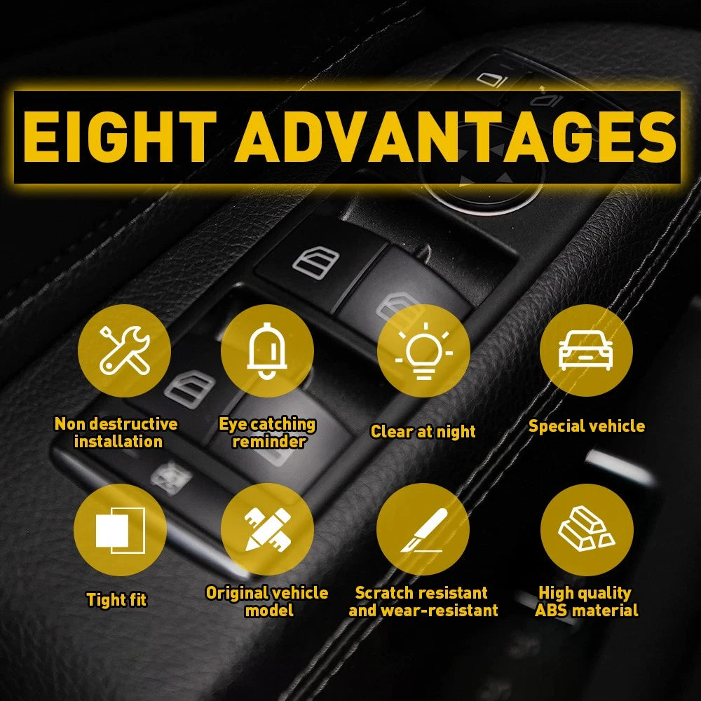 For Mercedes-Benz E200 E350 E500 E300 E250 Window Master Switch Button Cap Cover 6B93BC-57