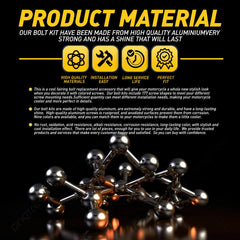 For Yamaha Motorcycle M6 M5 Complete Fairing Bolts Kit Screws Nut Set Silver EOA 6B93BC-57