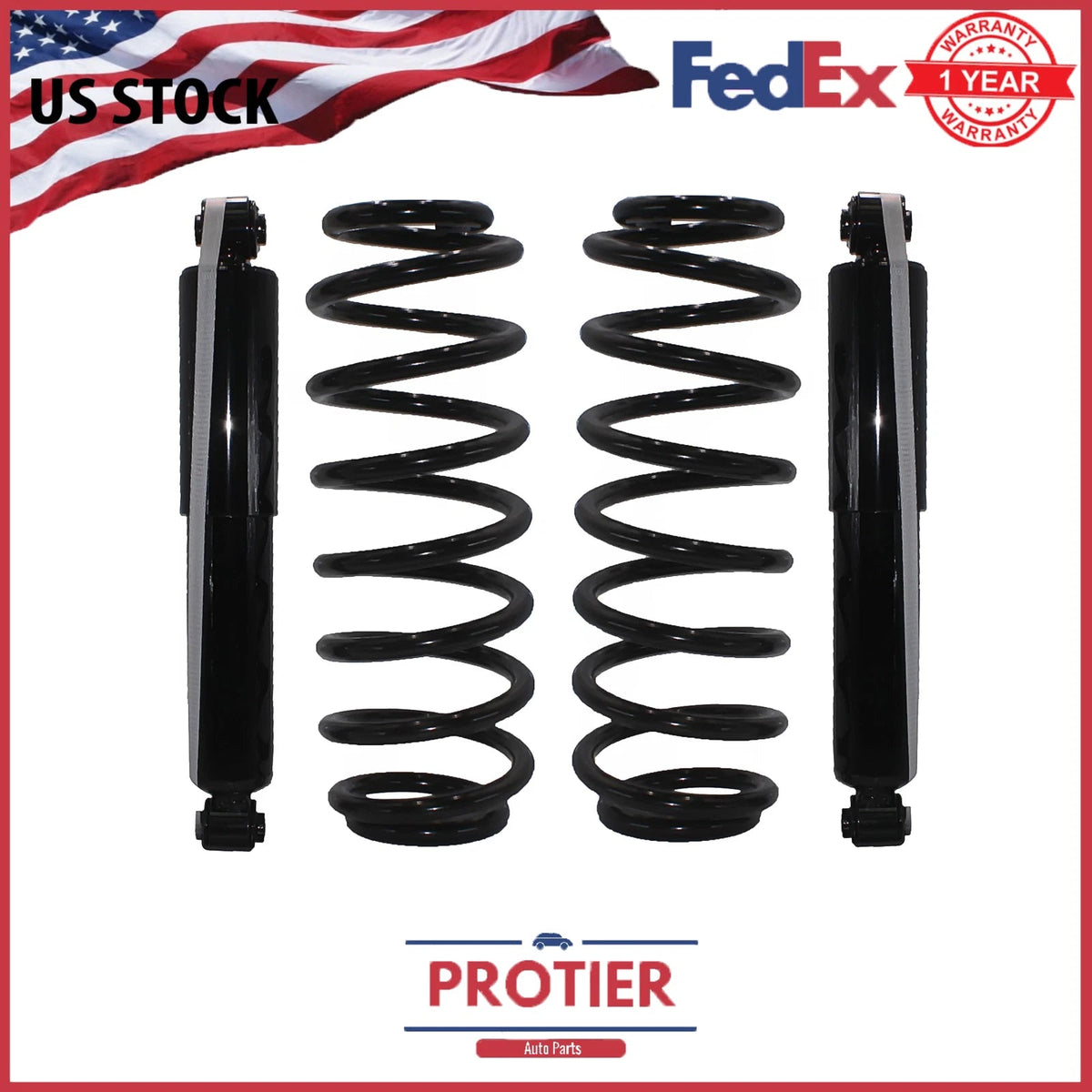 Rear Coil Spring Conversion Kit Fits 2010-2016 Chrysler Grand Caravan 6B93BC-57