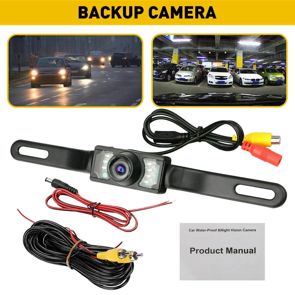 Rear View Backup Camera Parking Reverse Back Up Camera Waterproof CMOS 7LED EOA 6B93BC-57