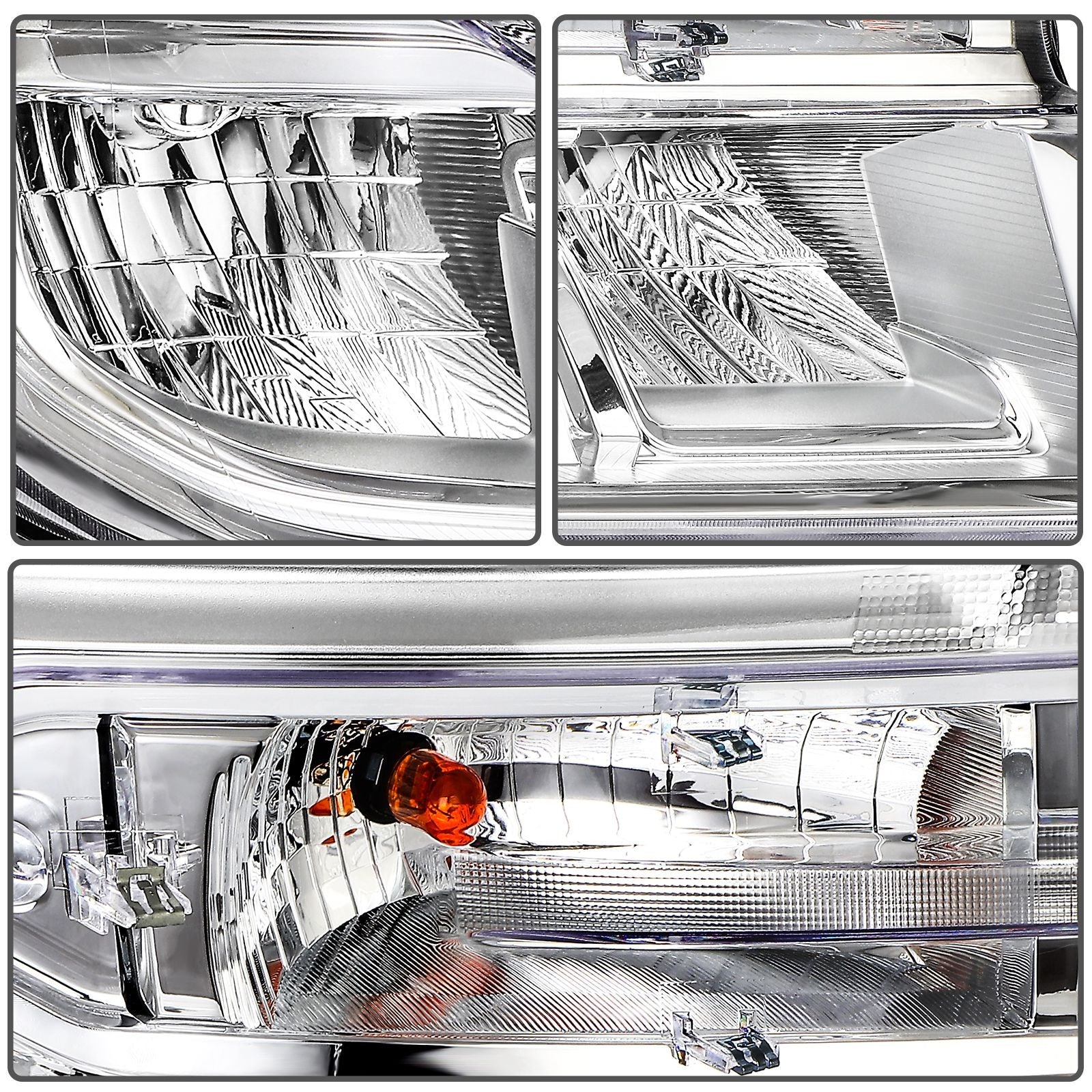 Passenger Right Side LED Headlight For 2022-2024 Ford Maverick 2.0L 2.5L Chrome 6B93BC-57