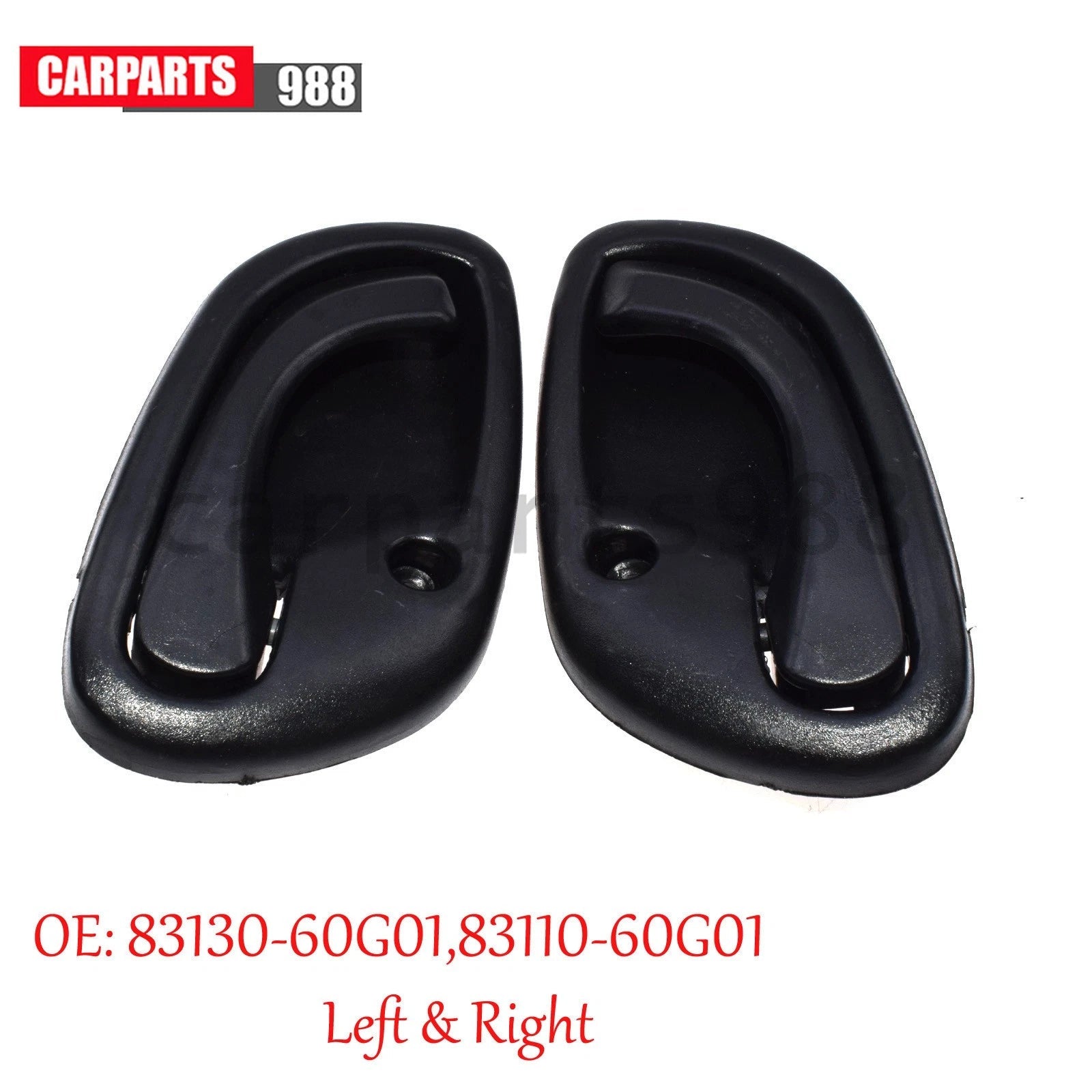 2Pcs Left Right Interior Door Handle Black For Chevy Tracker Suzuki Grand Vitara 6B93BC-57