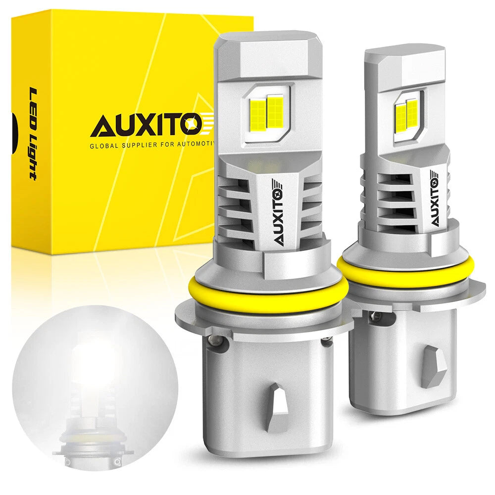 AUXITO 9007 HB5 LED Headlight Bulbs High Low Beam 6500K White Super Bright M6 EA AUXITO