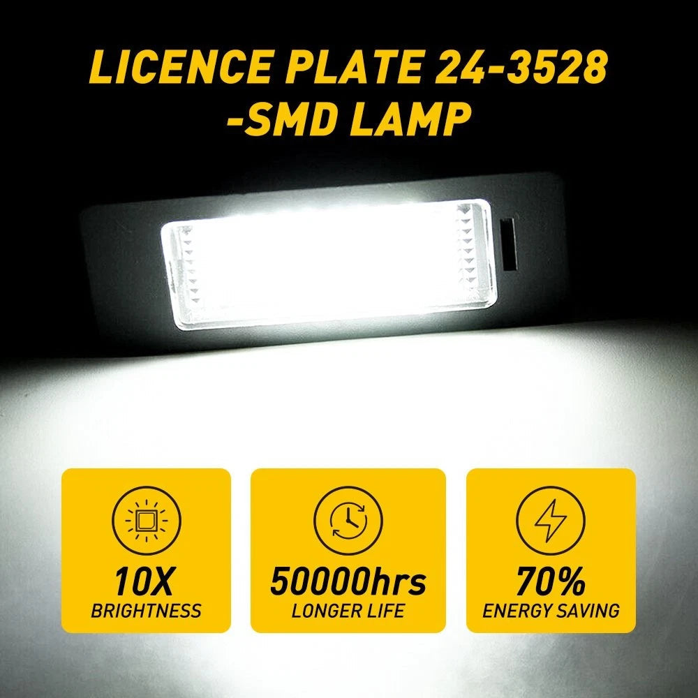 Error Free LED License Plate Light For BMW 135i 325i 328i 335i 528i 535i X3 X5 6B93BC-57