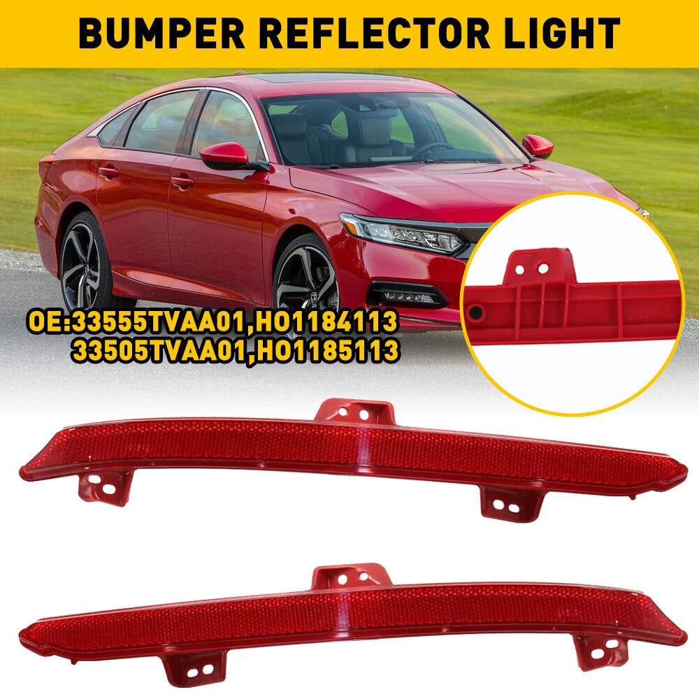 2X Right Left Rear Bumper Lamp Reflector Light Marker For Honda Accord 2018-2022 6B93BC-57