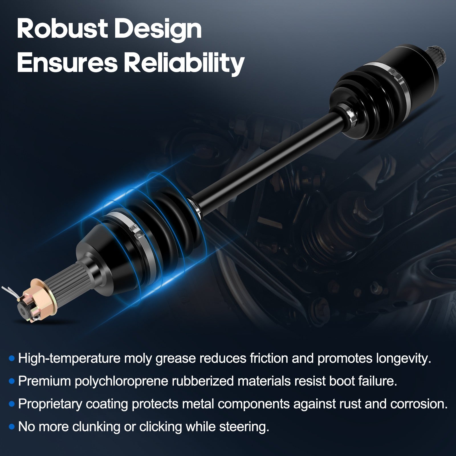 ECCPP CV Axle Set Fits Polaris RZR 570 LE Trail EPS 2014-2015 Front Left & Right 6B93BC-57