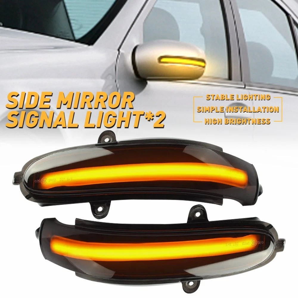 Smoke LED Side Mirror Turn Signal Light For Mercedes W203 C-Class C200 2000-07 A 6B93BC-57