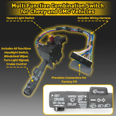For Chevrolet C1500 K1500 5.0L 4.3L 5.7L 1995-1998 Turn Signal Switch Wiper USA 6B93BC-57