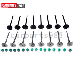 16Pcs Intake & Exhaust Valve + Stem Seals For Chevy Daewoo Isuzu Suzuki 90412277 6B93BC-57