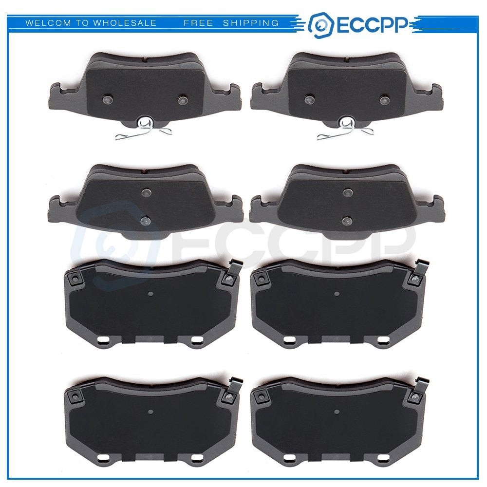 Front And Rear Ceramic Pads Kit For 2008 2009 2010 Chevrolet Cobalt 6B93BC-57
