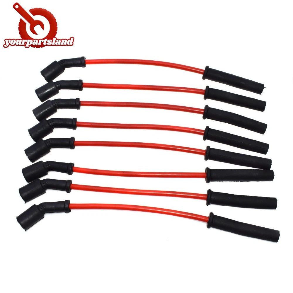 MSD 32819 8.5mm LS1 Red Spark Plug Wire Set For 97+ Corvette Camaro Z28 Firebird 6B93BC-57