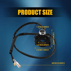 Universal Motorcycle Switch Horn Handlebar Mount Push Button Momentary Start EOA 6B93BC-57