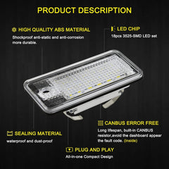 2X CANbus White LED License Plate Light Lamp For Audi A3 A4 A5 A6 A8 Q7 S3 RS4 6B93BC-57