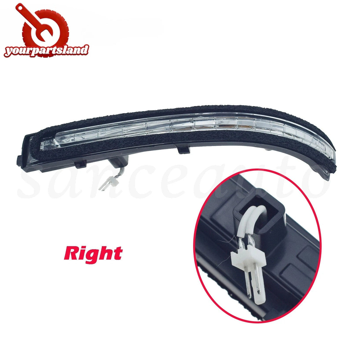 RH Passenger Side Mirror Turn Signal Repeater Lamp for Kia Forte 11-16 Cerato 12 6B93BC-57