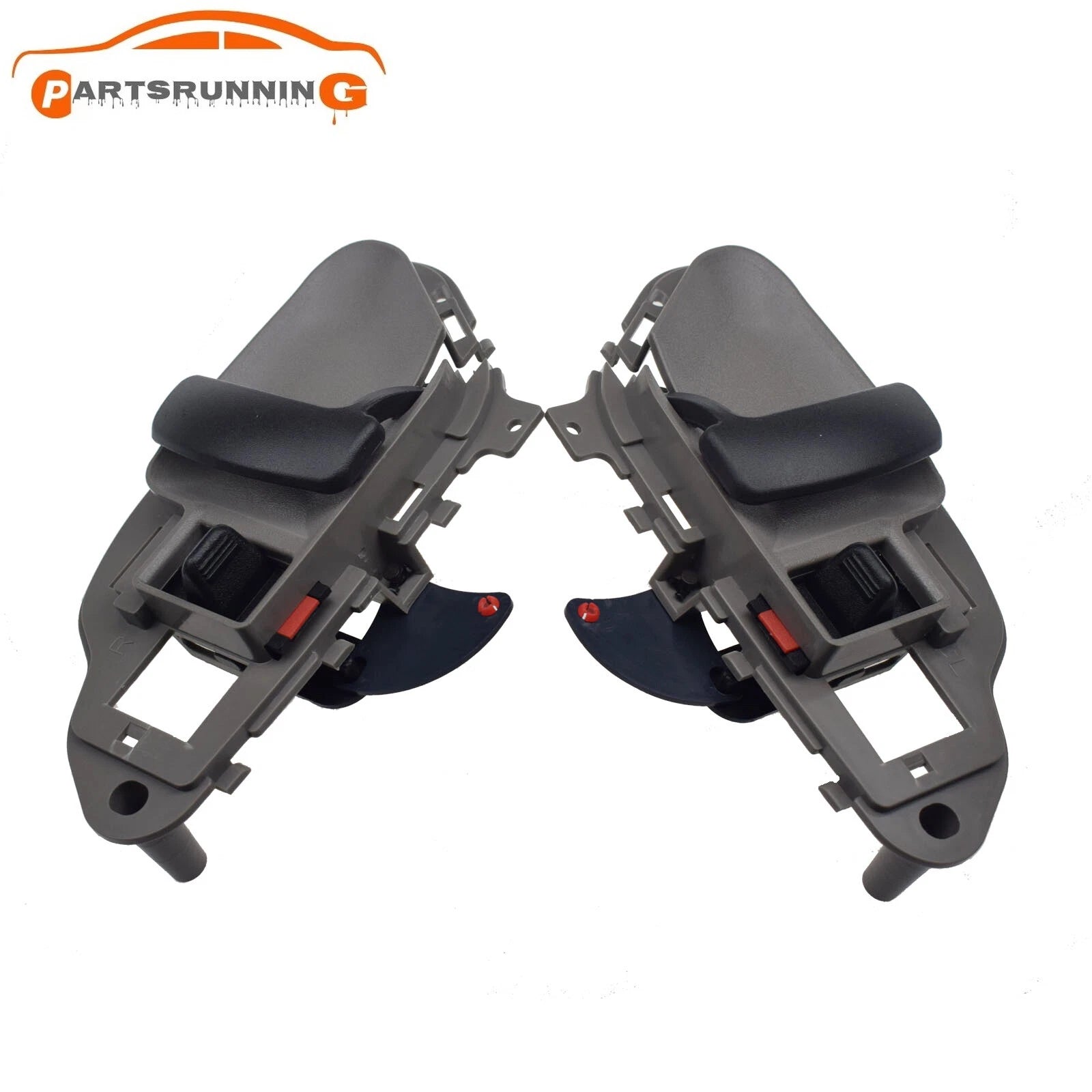 Pair Interior Door Handle Left & Right Gray For Chevy / GMC C1500 K2500 1995-99 6B93BC-57