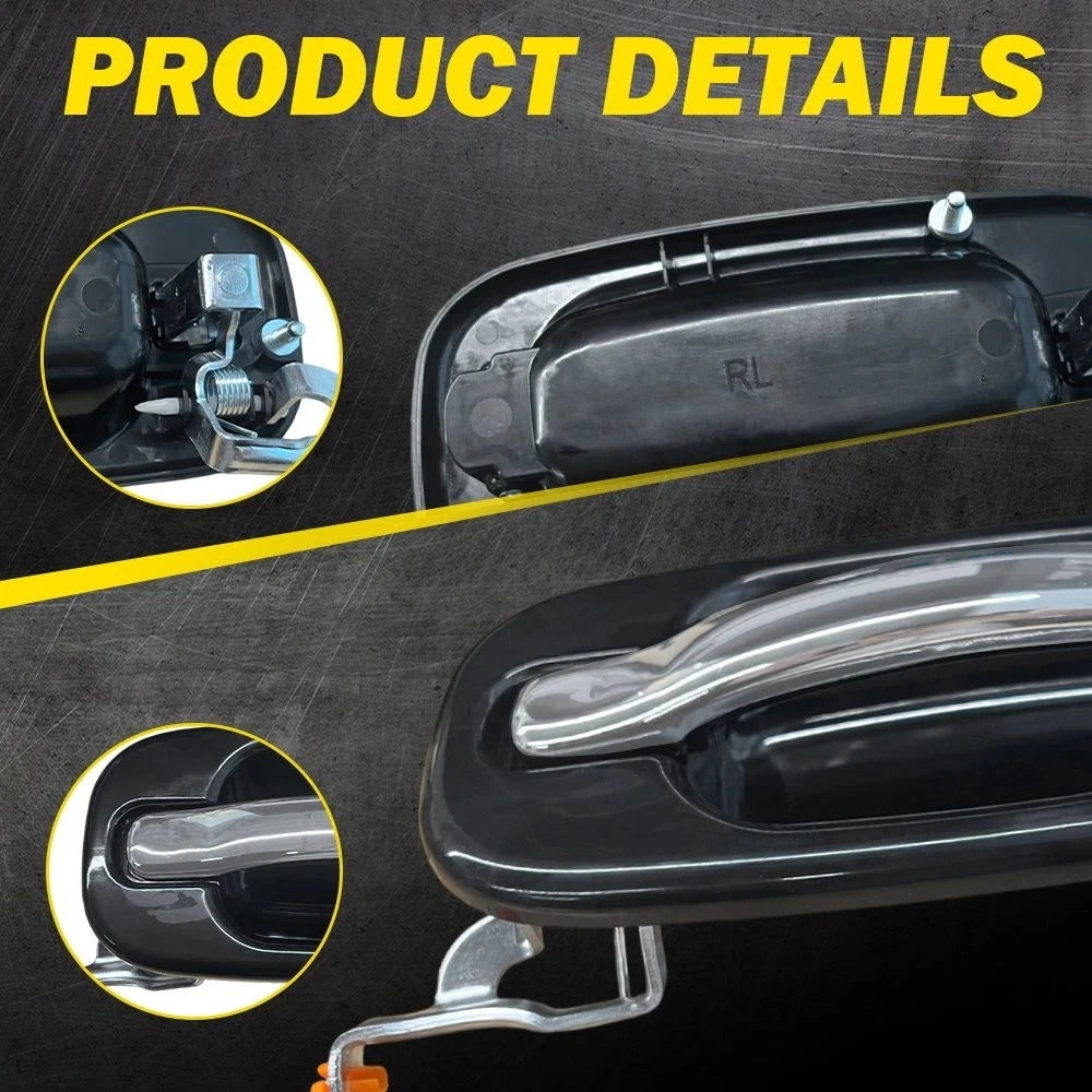 2pcs Rear Outer Door Handle For 1999-06 Chevy Silverado Tahoe Cadillac Escalade 6B93BC-57