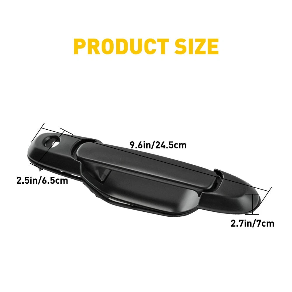 For 98-03 Toyota Sienna Door Handle Front Side Left Exterior Black Outside 6B93BC-57