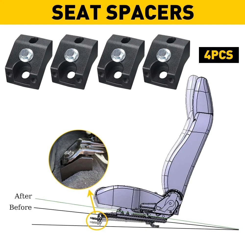 4PCS 1.25" Front Seat Spacer Risers Lift for Toyota Tacoma, 4Runner, Lexus GX470 6B93BC-57