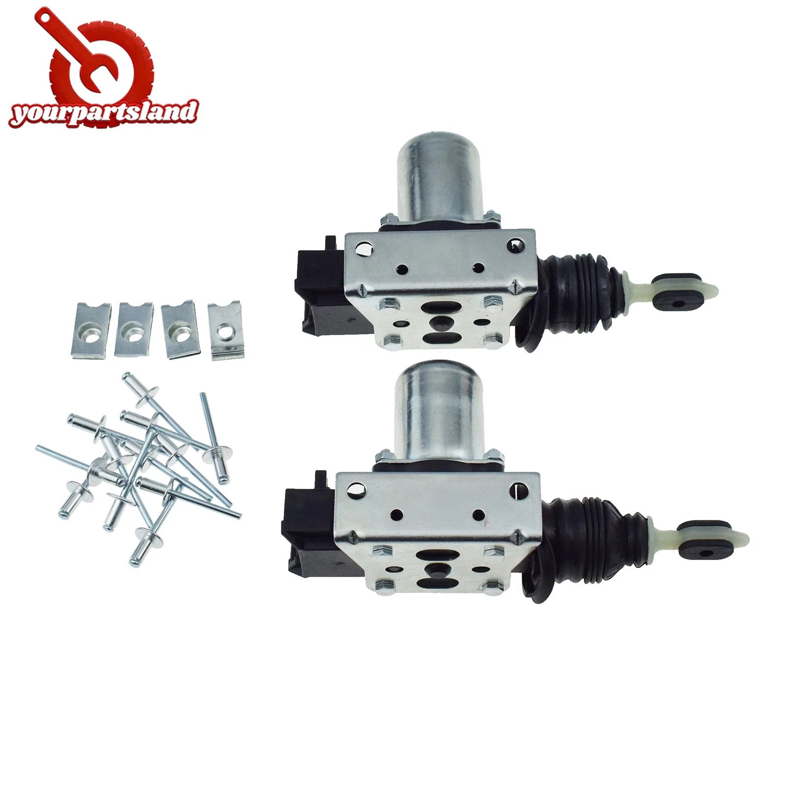 2PCS Power Door Lock Actuator Latch w/ Bracket for Chevrolet GMC Cadillac Pickup 6B93BC-57