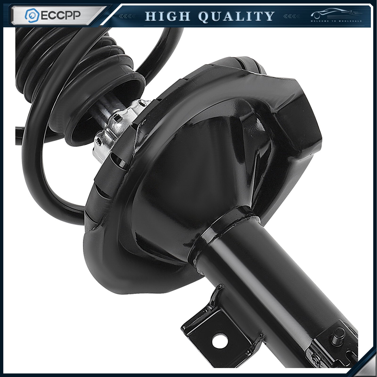 For 2008-2010 Mitsubishi GTS Lancer Complete Struts Shock Coil Spring Assembly MITSUBISHI