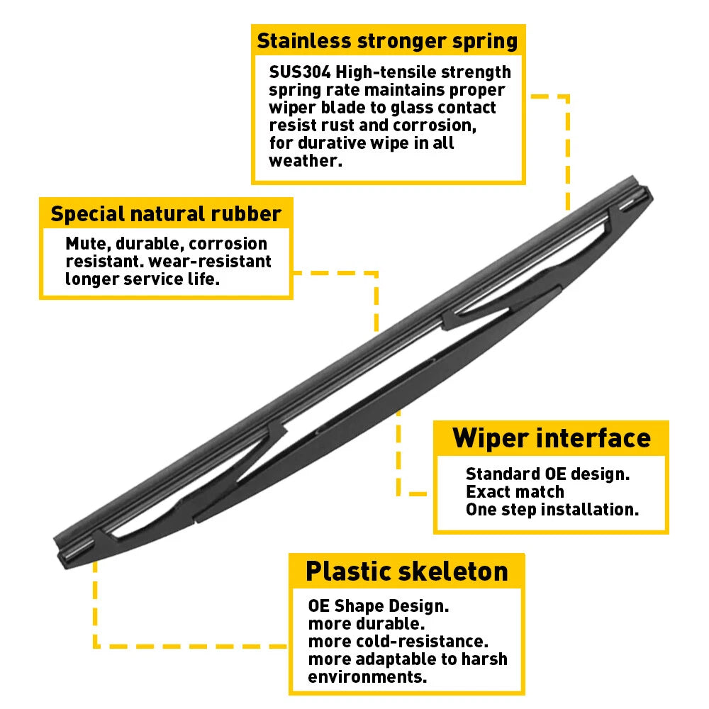 Rear Wiper Arm Blade For GM Buick ENCLAVE 2008-2017 OE Quality 15280813 EOA 6B93BC-57