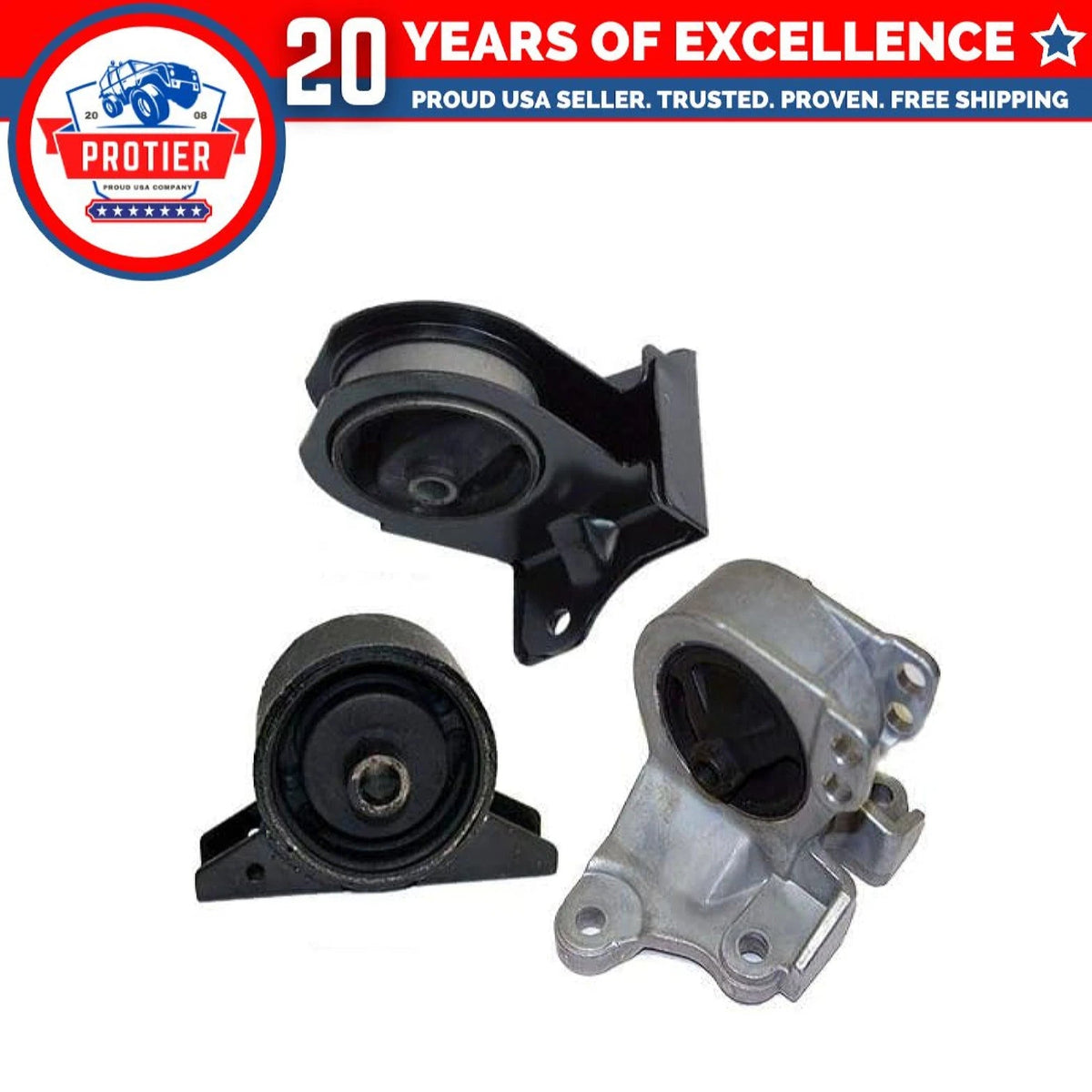 Fits 2001-2005 Dodge Stratus 2.4L Coupe Engine & Trans Mount for Auto 3PCS 6B93BC-57