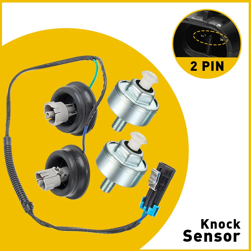 Knock Sensor w/Harness for Chevy GMC 1500 2500 4.8/5.3/6.0L 2002 2003-2007 EOA 6B93BC-57