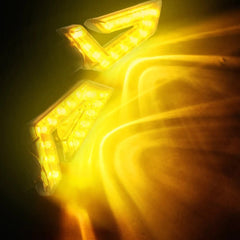 4X Amber LED Turn Signals Blinker Lights For Motorcycle Cruiser Bobber Chopper A 6B93BC-57