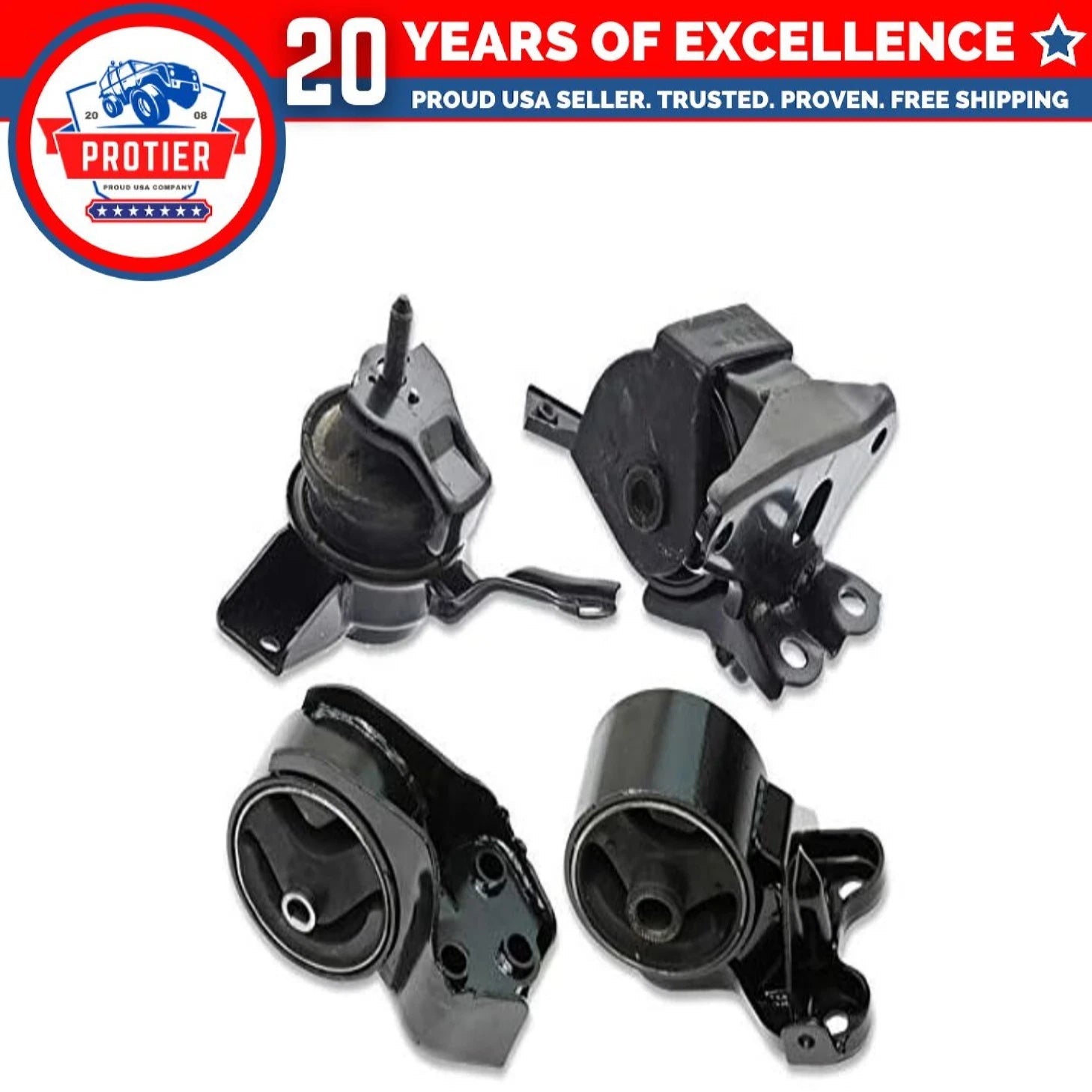 Engine Motor & Trans Mount Set for 2007-2009 KIA Spectra Spectra5 2.0 Auto 6B93BC-57