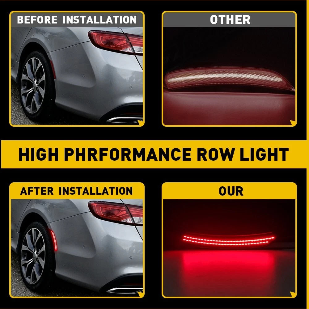 Rear/Front LH+RH Amber Side Corner LED Marker Indicator For Lights Chrysler 200 6B93BC-57