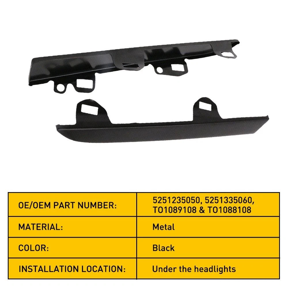 FIT FOR TACOMA 2001 2002 2003 2004 HEADLIGHT TRIM RIGHT & LEFT PAIR SET EOA 6B93BC-57