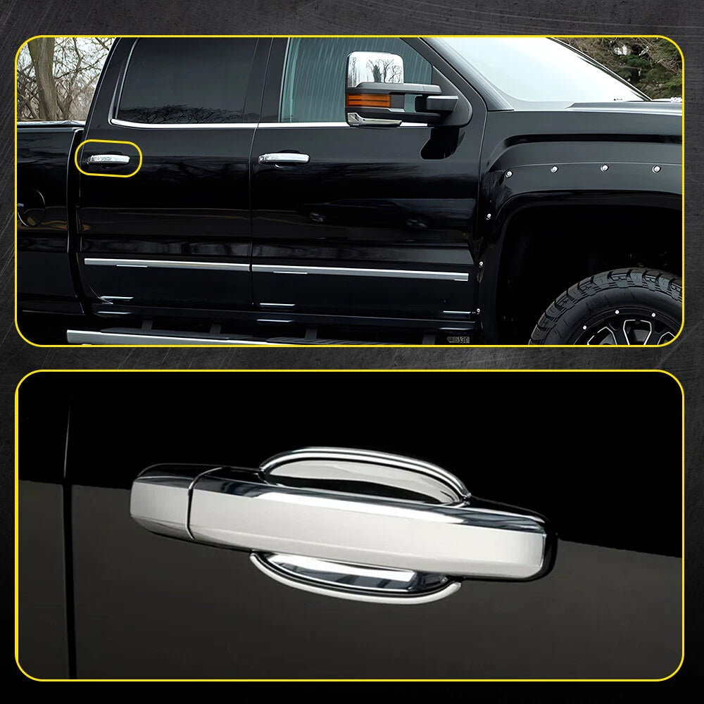 Chrome Rear Passenger/Driver Side Exterior Door Handle For Silverado 1500 14-19 6B93BC-57
