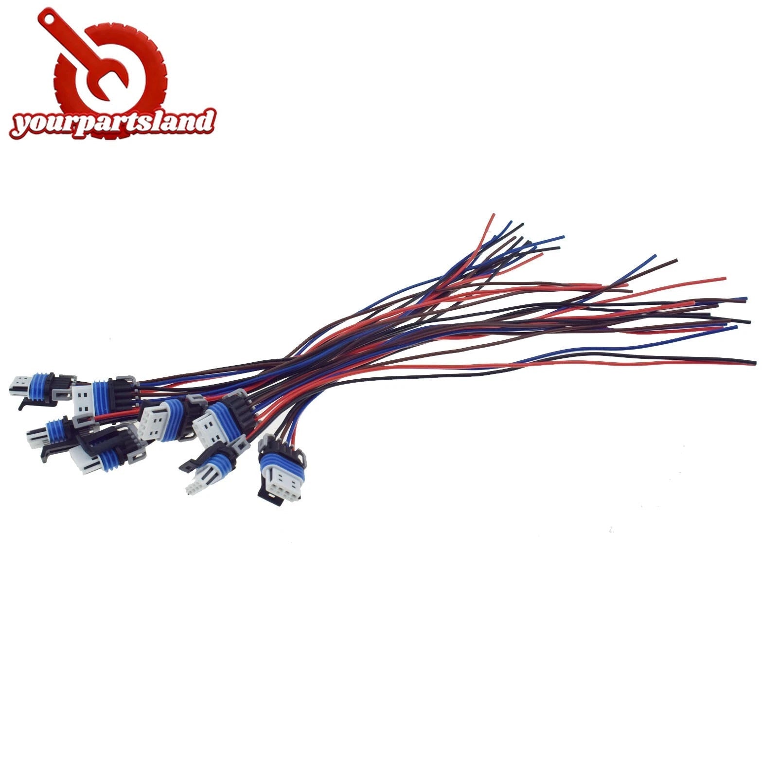 8PCS Ignition Coil Connector Harness LS2 LS7 D581 D585 For G-M Truck 12558693 6B93BC-57