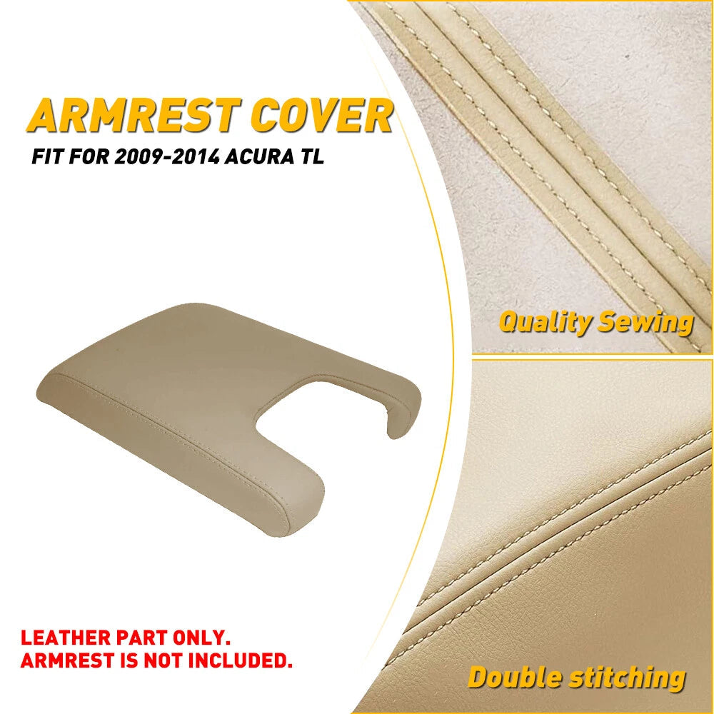 FOR 2009-2014 Acura TL Center Console Lid Armrest Cover Vinyl Leather Trim EOA 6B93BC-57