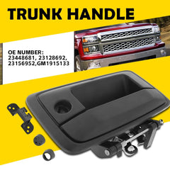 Tailgate Handle w/ Camera Hole for Black 2014-2015 Silverado Sierra 1500 2500 EA 6B93BC-57