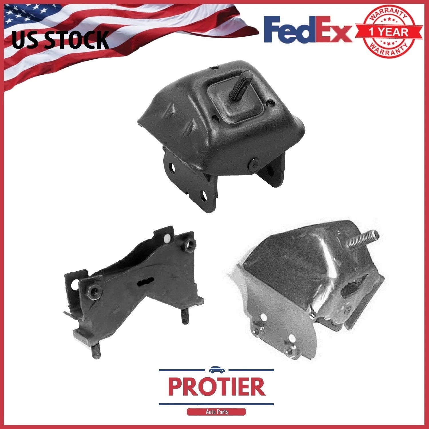 Engine Motor & Trans. Mount Set FOR 1995-2000 Ford Windstar 3.0L 6B93BC-57