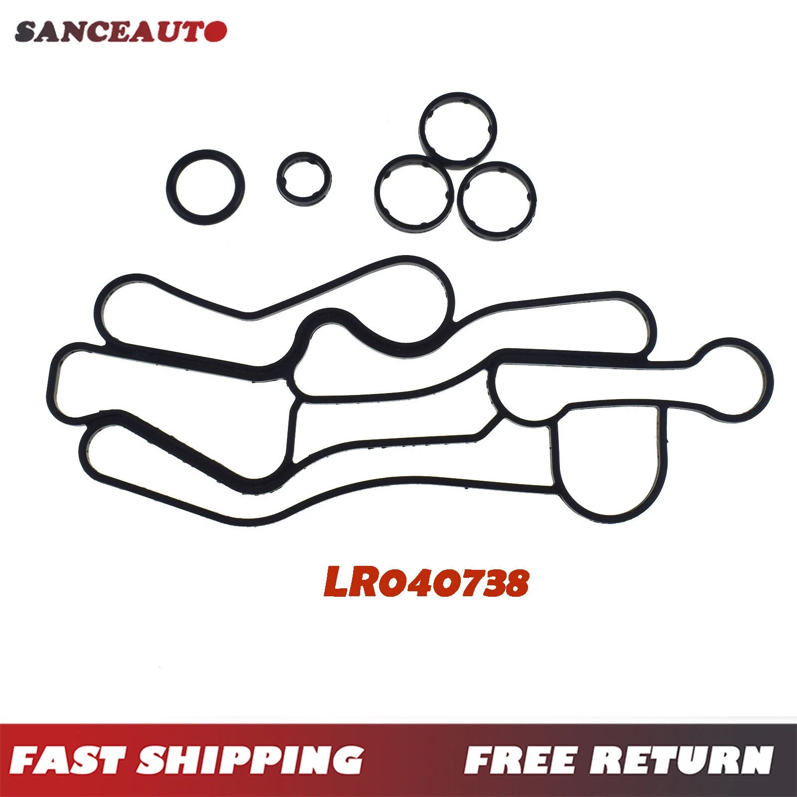 LR040738 Engine Oil Cooler Gasket For Range Rover Sport Discovery LR4 3.0L 6B93BC-57