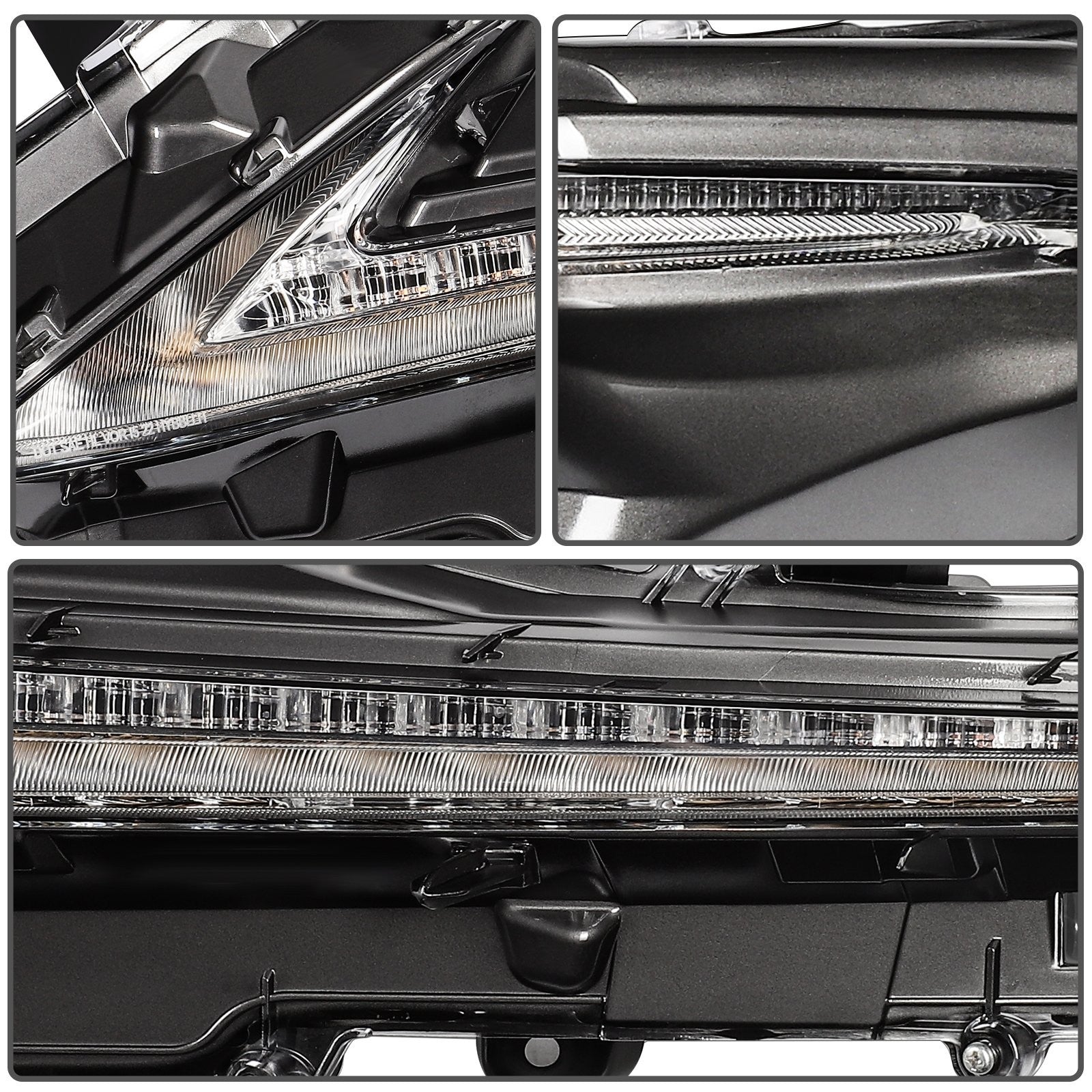 Passenger Right Side LED Headlight For 2015-2021 Lexus NX300h 3.5L Black 6B93BC-57