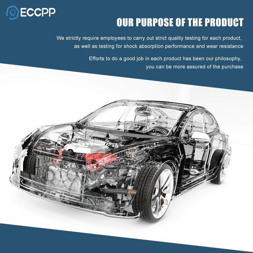 Front Rear Strut Assembly Shock Absorber Sway Bar For 2001-2005 Toyota RAV4 AWD 6B93BC-57