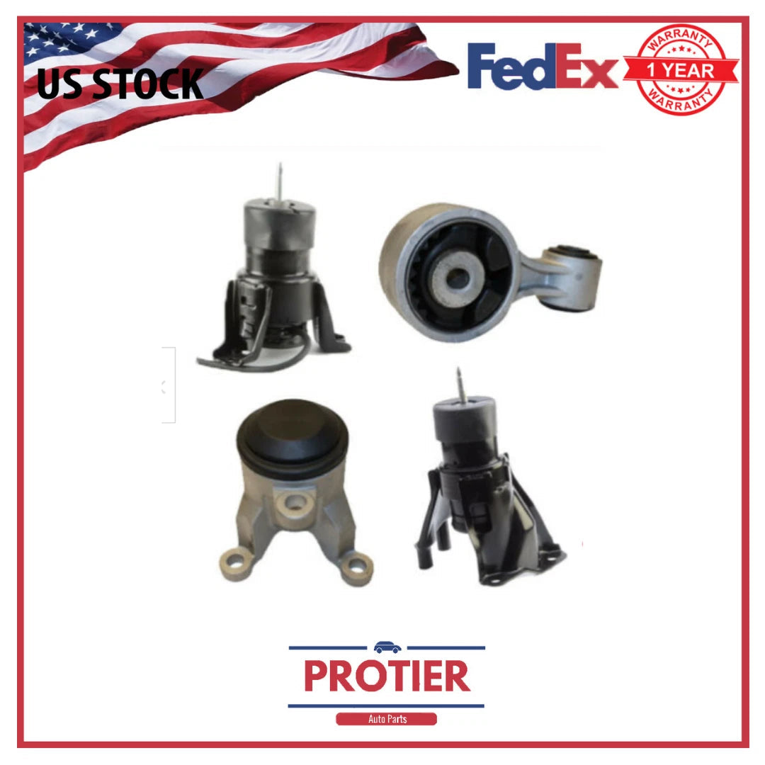 Engine Motor & Torque Strut Mount 4PCS Set for Nissan Murano 2009-2014 3.5L AWD 6B93BC-57