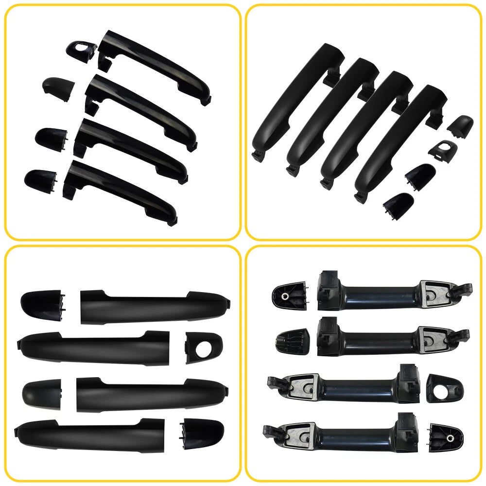 4PCS Front Rear Outside Door Handles For Hyundai Sonata 2006 07 2008 09 2010 EOA 6B93BC-57
